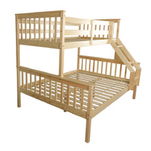 Karelia Pine Wood Single Over Double Bunk Bed